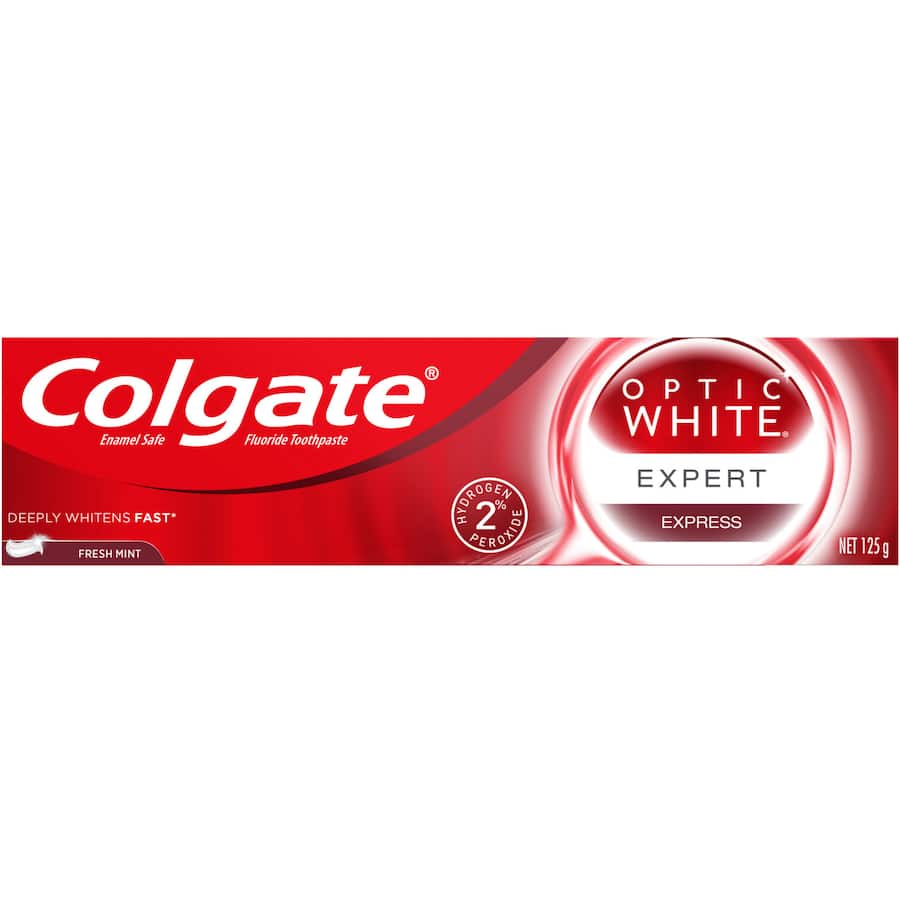 Colgate Optic White Toothpaste Express White Teeth Whitening 125g