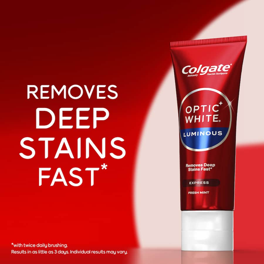 Colgate Optic White Toothpaste Express White Teeth Whitening 125g
