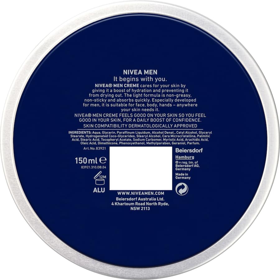 Nivea Men Facial Moisturiser Cream 150mL