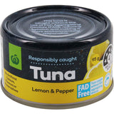 Woolworths Tuna Lemon & Pepper Tear tab can 95g
