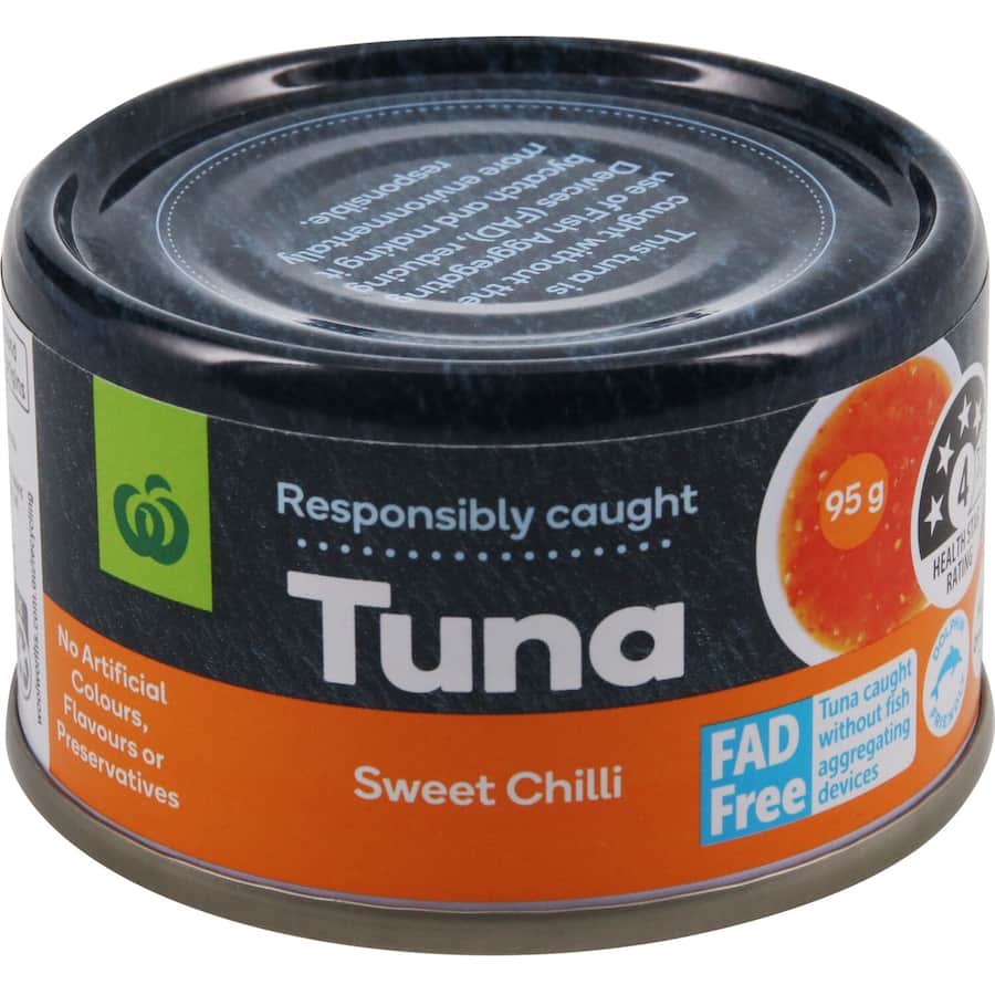 Woolworths Tuna Sweet Chilli Tear tab can 95g