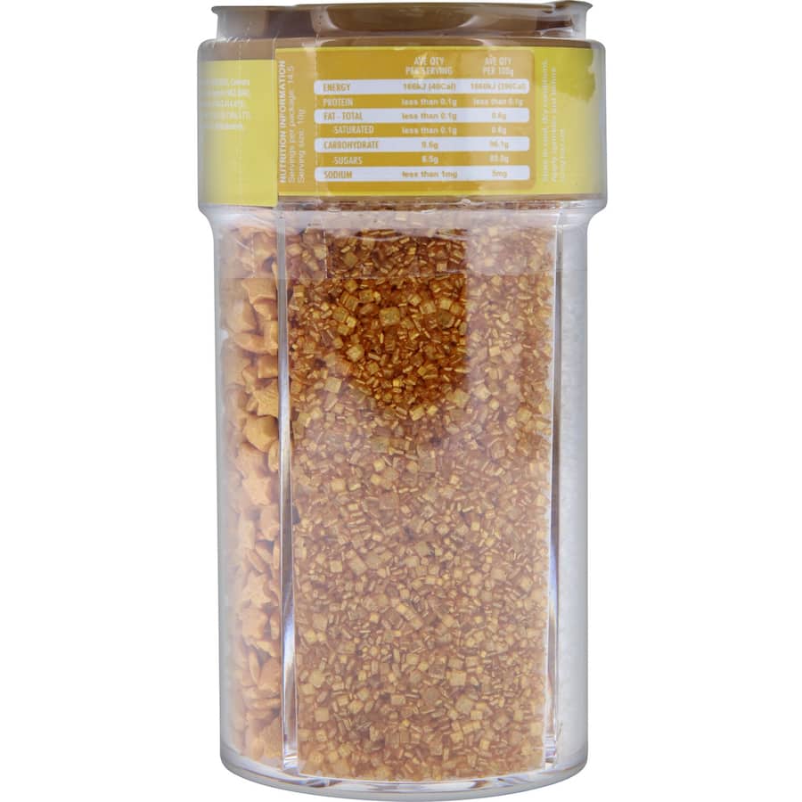 Creative Kitchen Sprinkles 4 Gold Compartments 145g
