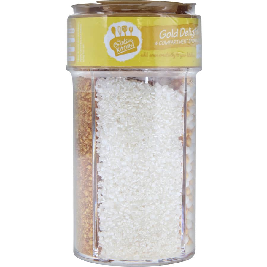 Creative Kitchen Sprinkles 4 Gold Compartments 145g