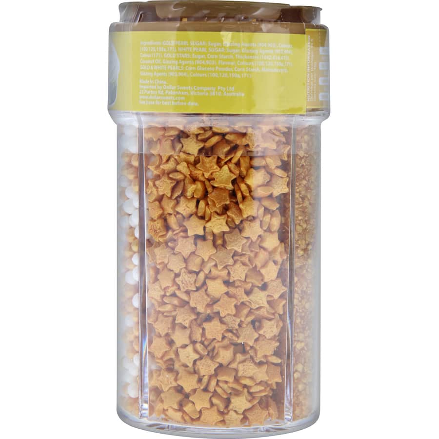 Creative Kitchen Sprinkles 4 Gold Compartments 145g