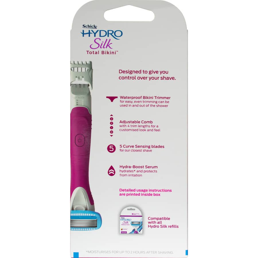 Schick Hydro Silk Razors Kit Total Bikini