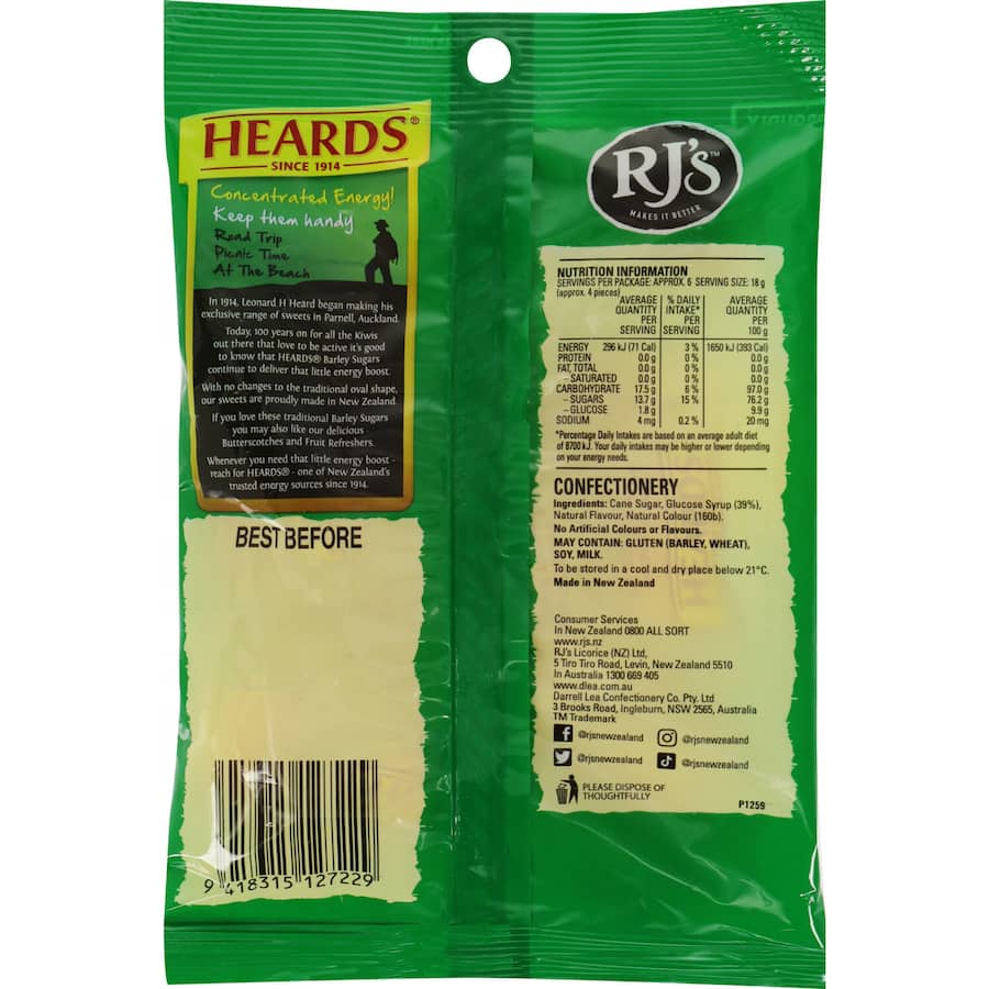 Allens Heards Boiled Barley Sugar 110g