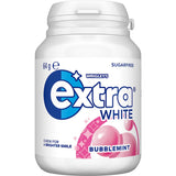 Wrigleys Extra Chewing Gum White Bubblemint Bottle 64g