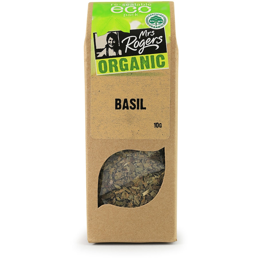 Mrs Rogers Eco Pack Basil Organic Box 10g