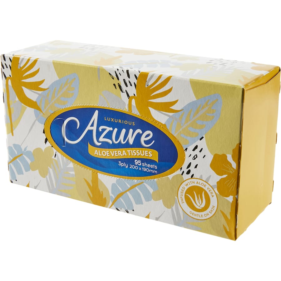Azure Tissues Facial Aloe Vera 3ply 95pack