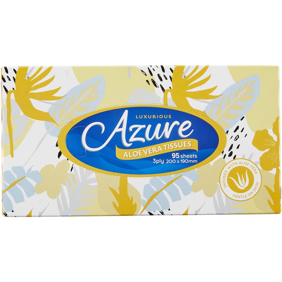 Azure Tissues Facial Aloe Vera 3ply 95pack