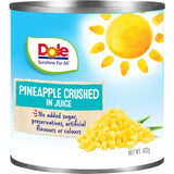 Dole Pineapple Crushed In Juice Can 432g