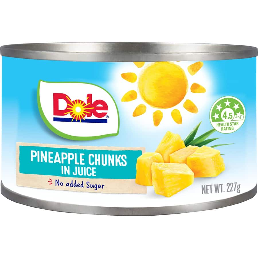Dole Tropical Pineapple Chunks In Juice Can 227g