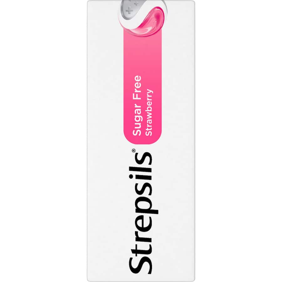 Strepsils Lozenges Sugar Free Strawberry
