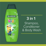 Palmolive Kids 3 In 1 Bodywash Shampoo Conditioner Happy Apple 350mL