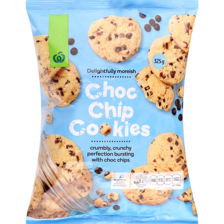 Woolworths Chocolate Chip Cookies  325g