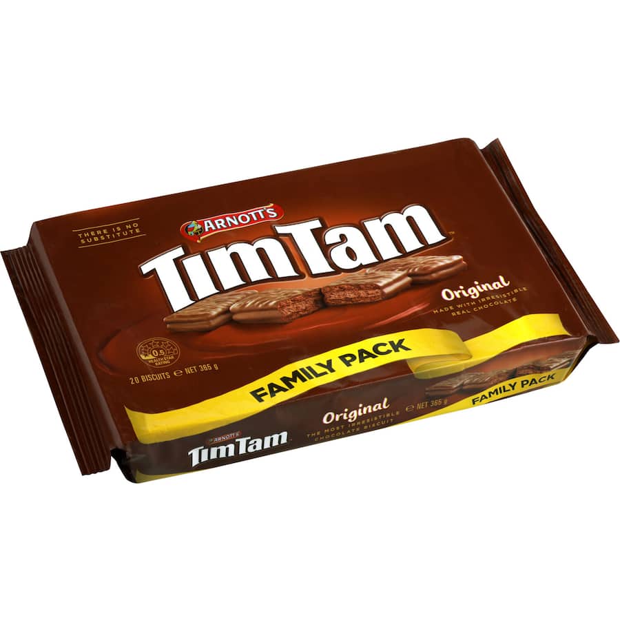 Arnotts Tim Tam Chocolate Biscuits Indulgence Family pack 365g