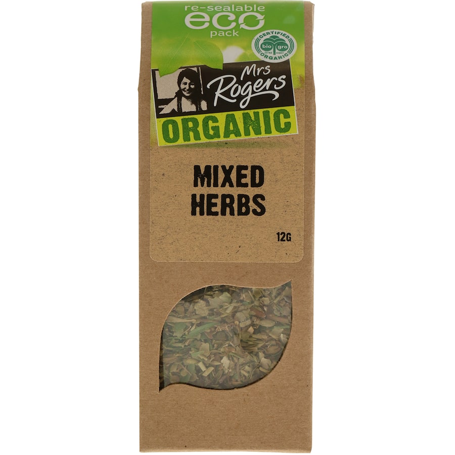 Mrs Rogers Eco Pack Premium Mixed Herbs Organic Box 12g