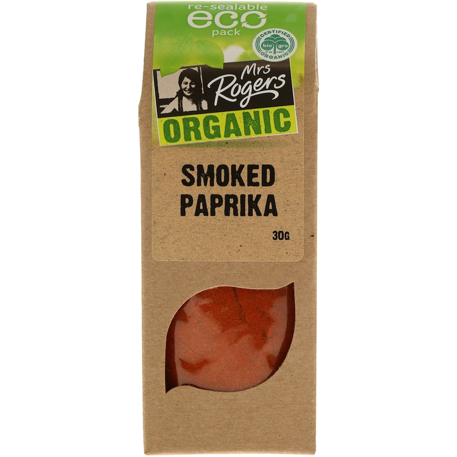 Mrs Rogers Eco Pack Paprika Smoked Organic Box 30g
