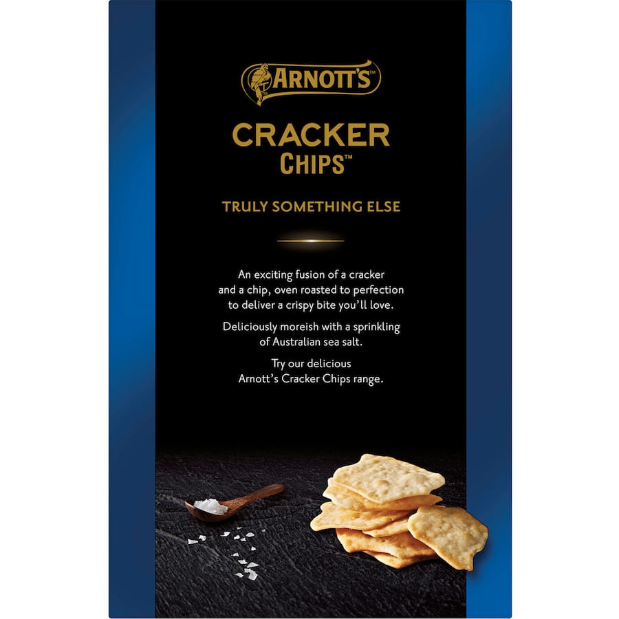 Arnotts Cracker Chips Sea Salt 150g