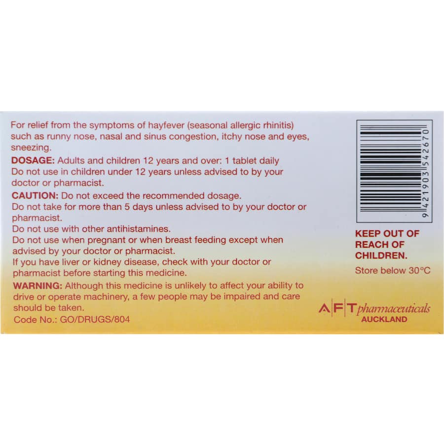 Loraclear Hayfever Relief  10pack