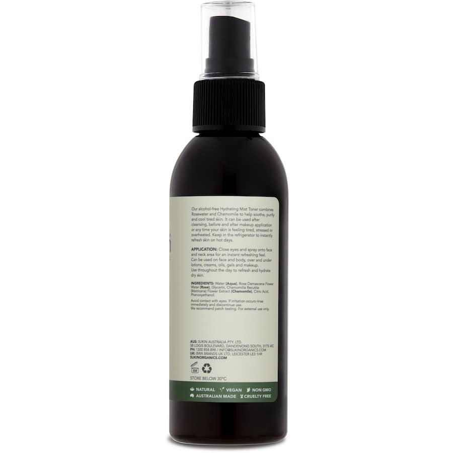 Sukin Toner Hydrating Mist Pump spray 125mL