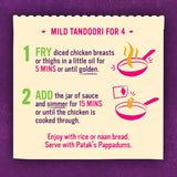 Pataks Curry Sauce Tandoori Mild Jar 450g