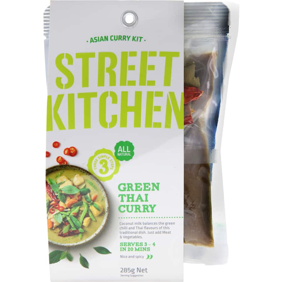 Street Kitchen Meal Kit Green Thai Curry Packet 285g