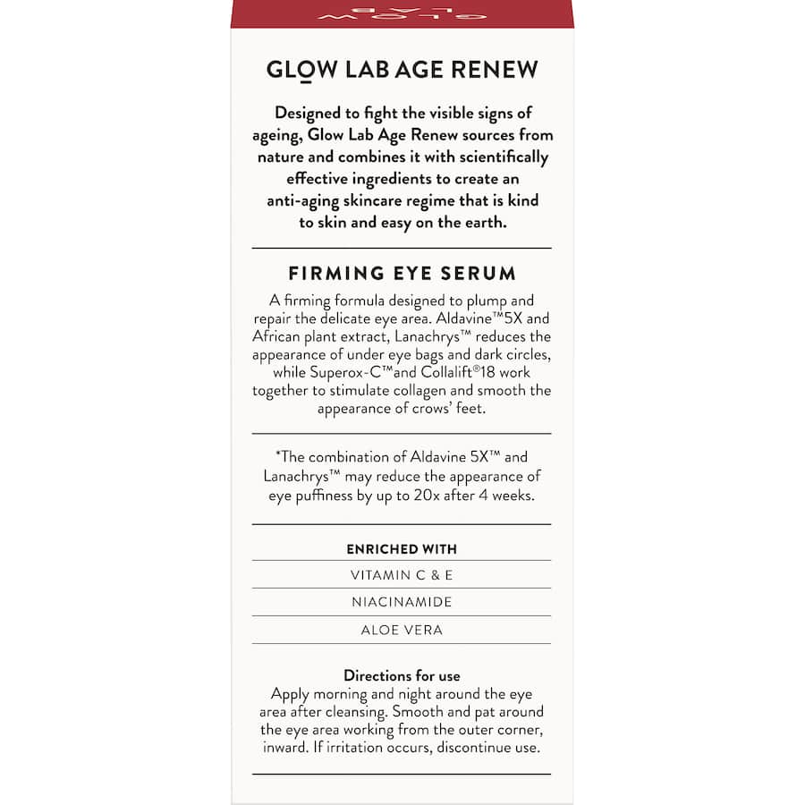 Glow Lab Age Renew Eye Serum Firming 15mL
