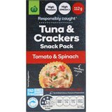 Woolworths Tuna & Crackers Tomato & Spinach Flavour 112g