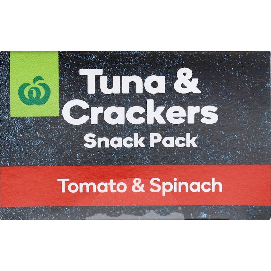 Woolworths Tuna & Crackers Tomato & Spinach Flavour 112g