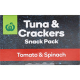 Woolworths Tuna & Crackers Tomato & Spinach Flavour 112g