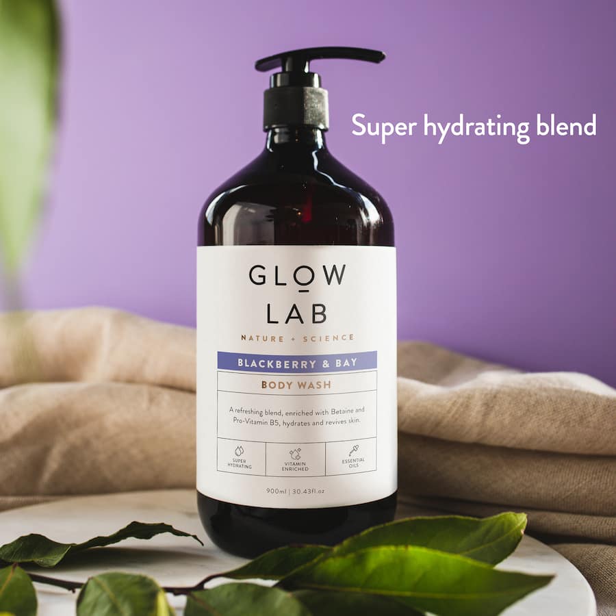 Glow Lab Body Wash Blackberry And Bay Pump 900mL