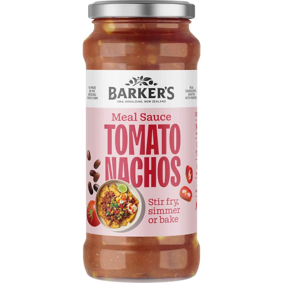Barkers Meal Base NZ Tomato With Black Bean 500g