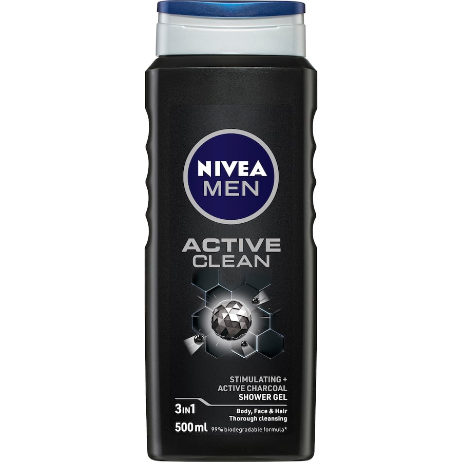 Nivea Men Shower Gel Active Clean 500mL