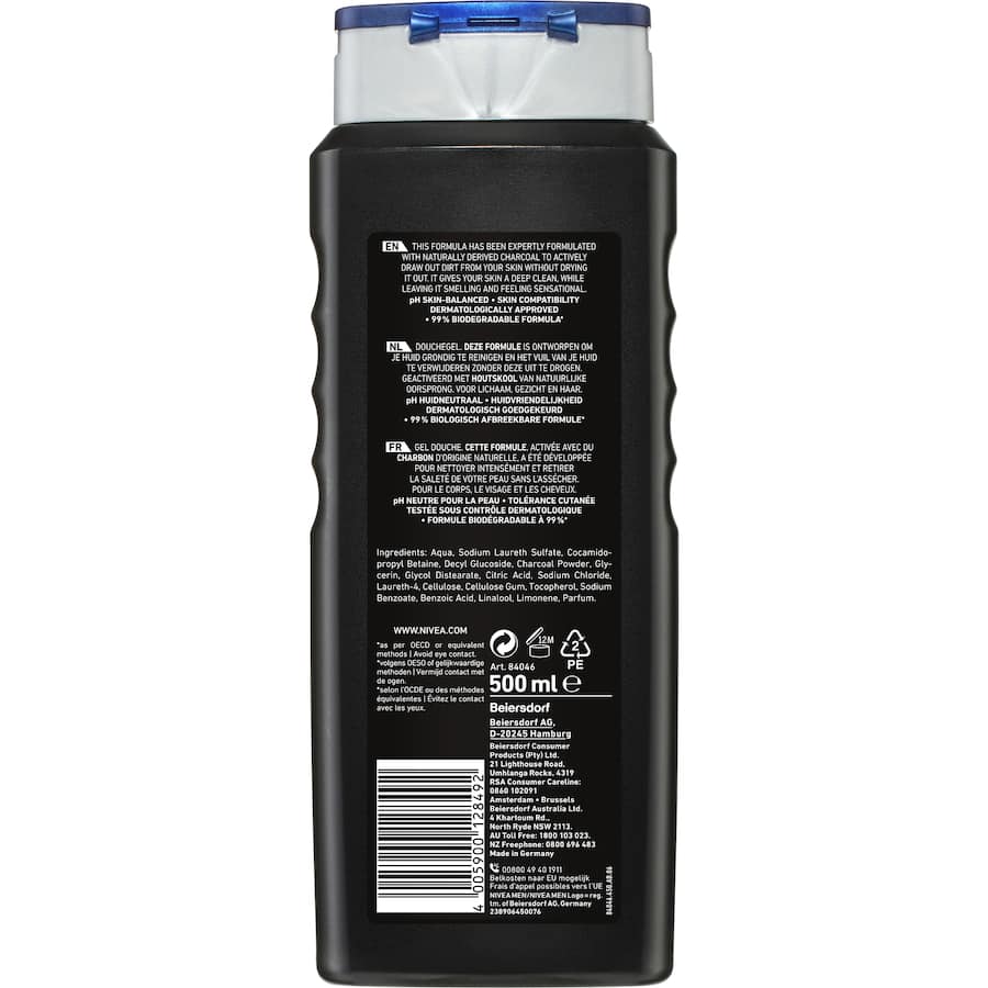 Nivea Men Shower Gel Active Clean 500mL