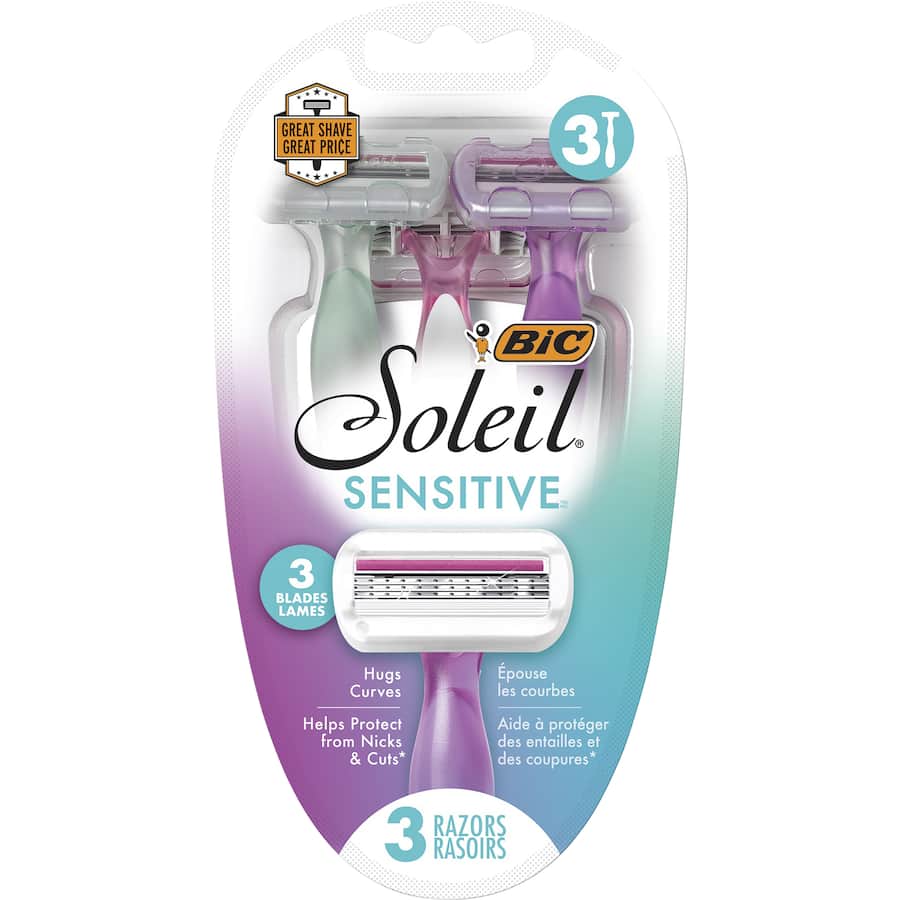 Bic Soleil Sensitive Disposable Razor  3pack