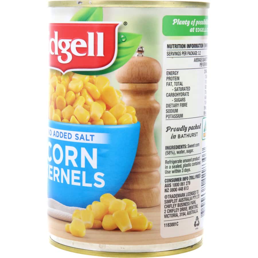 Edgell Corn Whole Kernel No Salt Can 420g