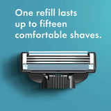 Gillette Mach 3 Turbo 3d Razor & 2 Refills 1pack