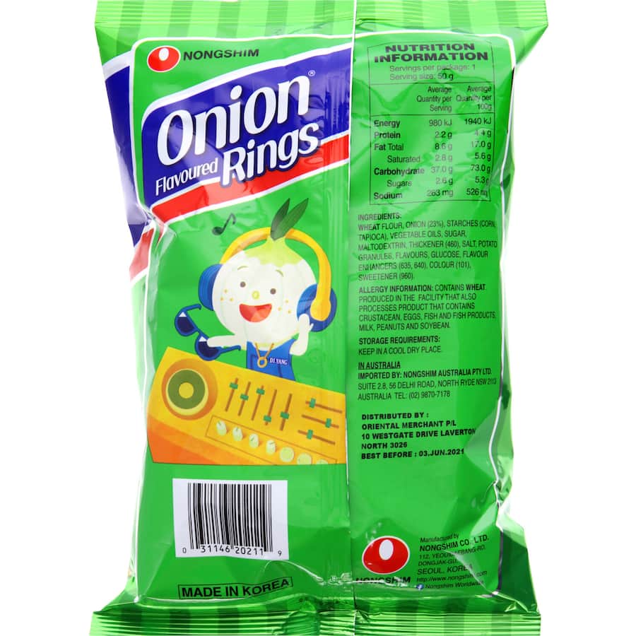 Nong Shim Onion Rings  Bag 50g