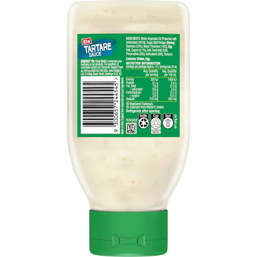Eta Tartare Sauce  295mL