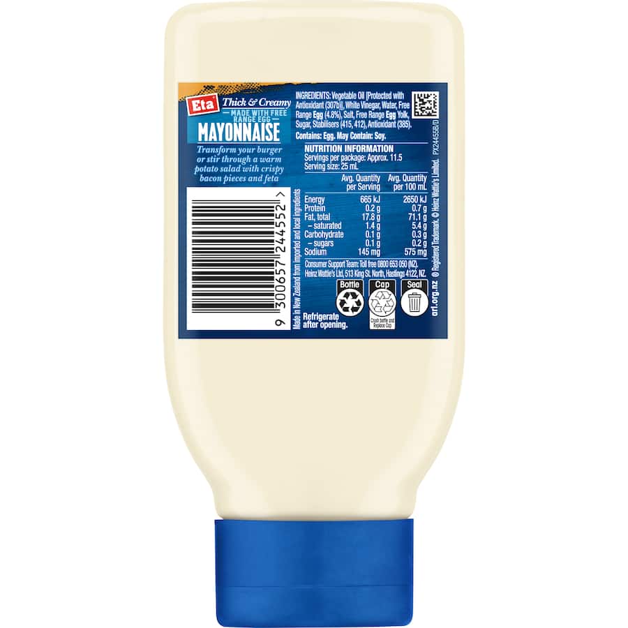 Eta Mayonnaise Thick & Creamy 295mL