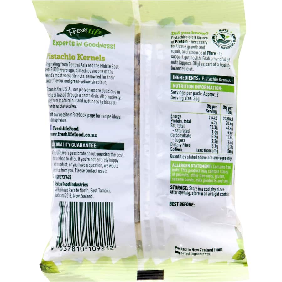 Freshlife Pistachios Kernels 70g