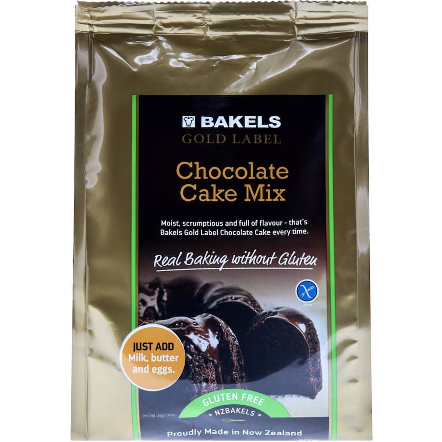 Bakels Cake Mix Moist Chocolate Gluten Free 500g