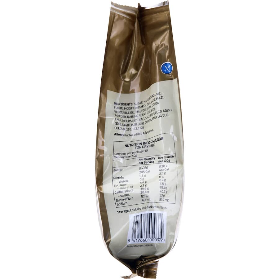 Bakels Cake Mix Moist Chocolate Gluten Free 500g