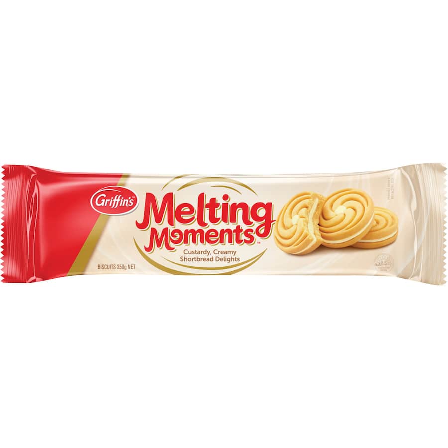 Griffins Creme Filled Melting Moments Pkt 250g
