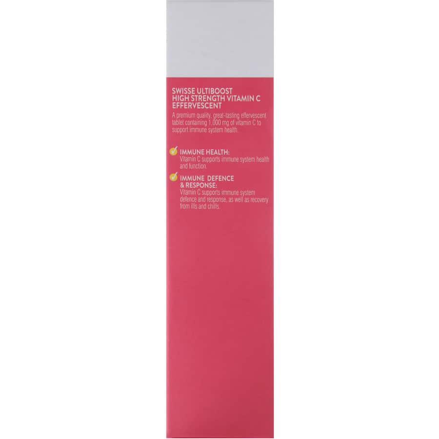 Swisse Ultiboost Effervescent Vitamin C Strawberry Flavour 20pack