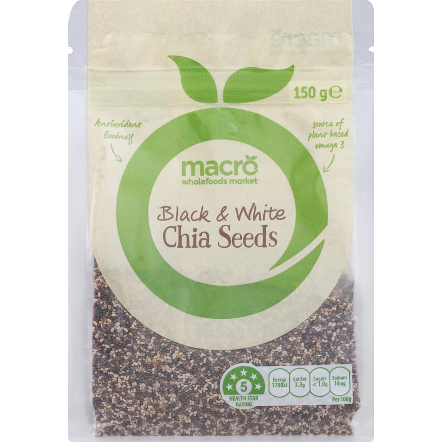 Macro Chia Seeds Black & White 150g