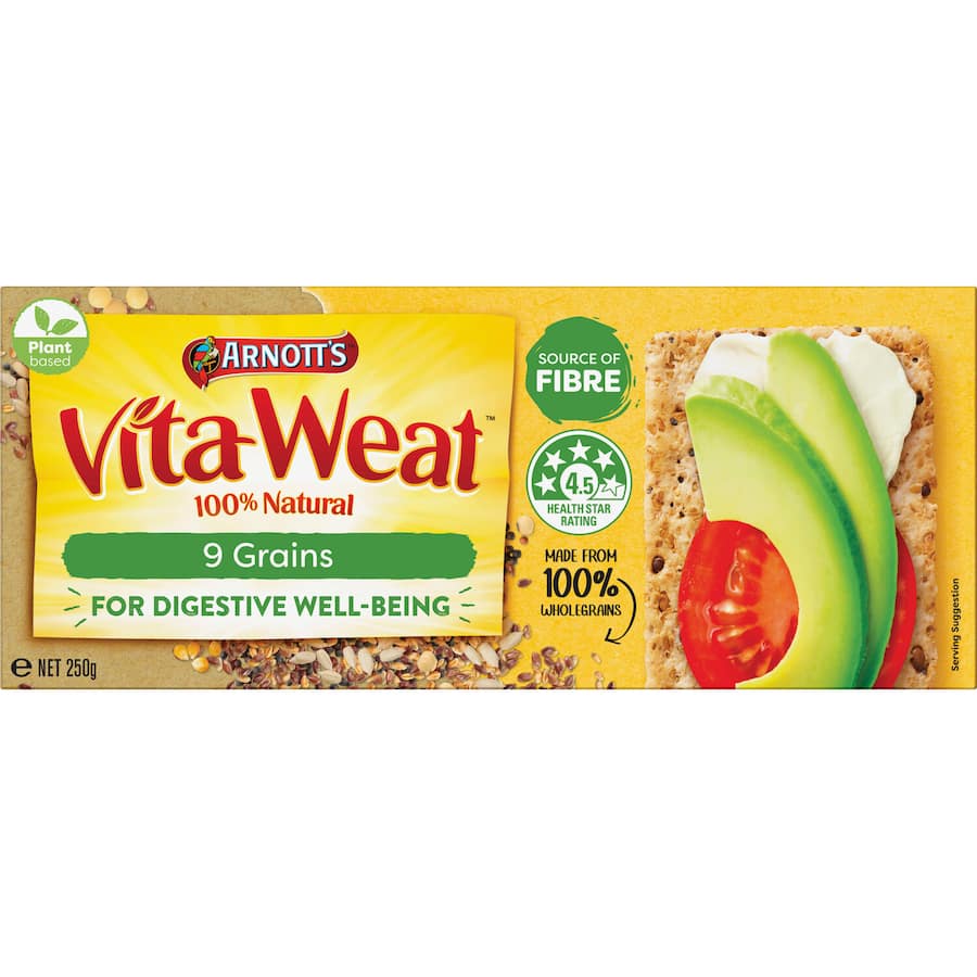 Arnotts Vita Weat Crispbread 9 Grains Box 250g