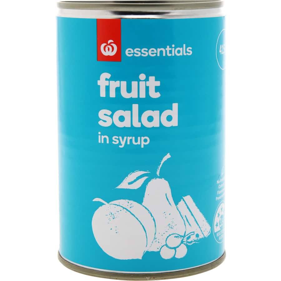 Essentials Fruit Salad In Syrup Can 415g