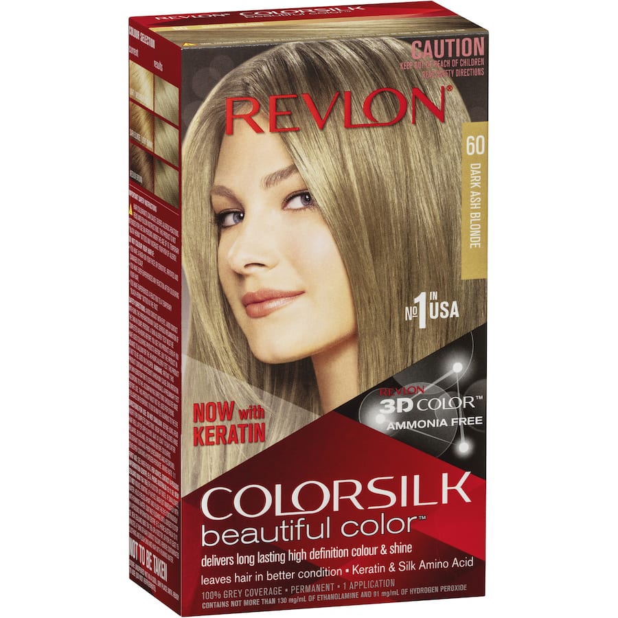 Revlon Colour Silk Hair Colour 60 Dark Ash Blonde 1pack